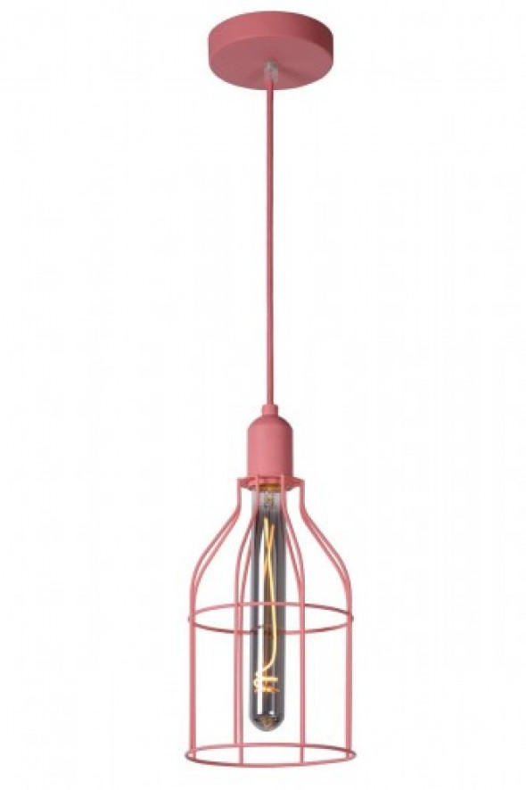 Paulien lampa wisząca 1-punktowa różowa 08327/01/66