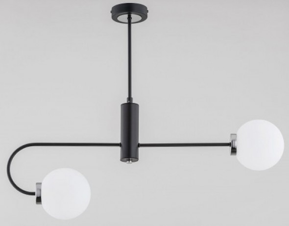 Perla lampa wisząca 2-punktowa czarna 62131