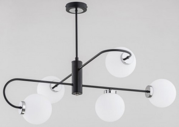 Perla lampa wisząca 5-punktowa czarna 62130