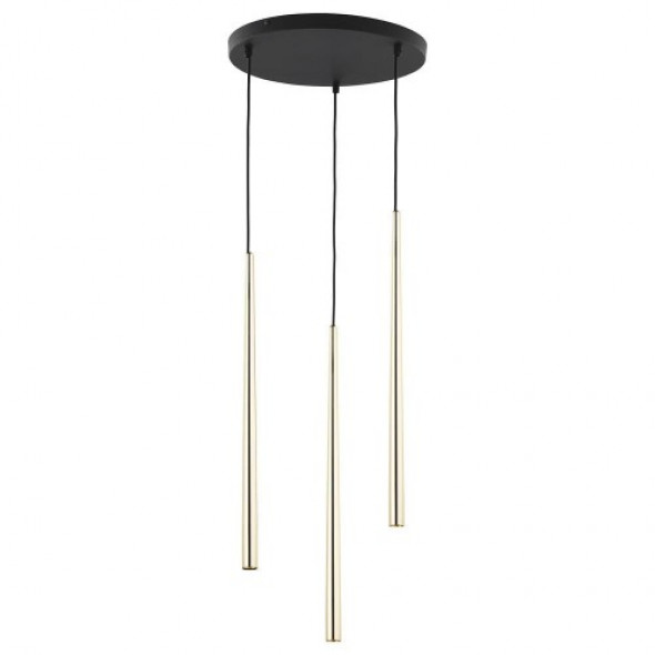 Piano lampa wisząca 3-punktowa złota 6421