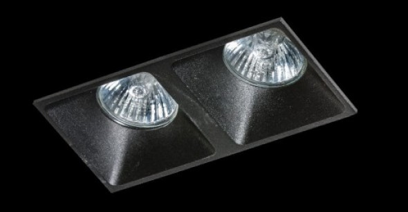 Pio oprawa sufitowa do zabudowy 2-punktowa czarna AZ1720