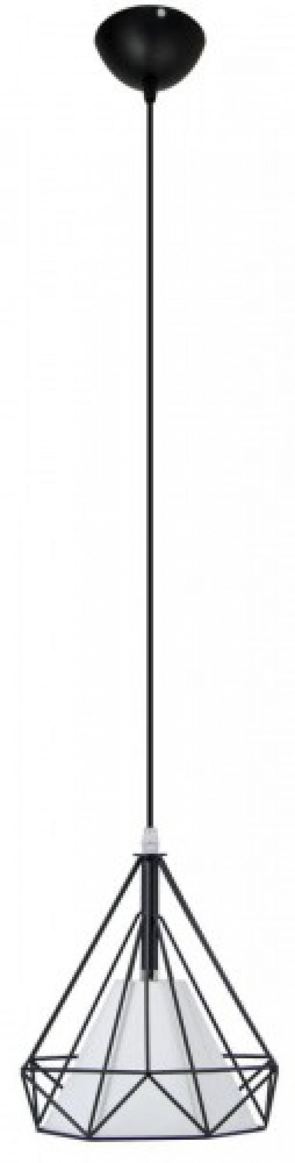 Piramida D25 lampa wisząca 1-punktowa czarna/biała 8801/1 ZWIS - 01