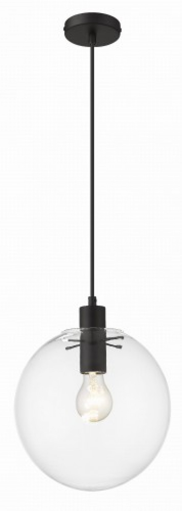 Puerto D25 lampa wisząca 1-punktowa czarna LP-004/1P M BK