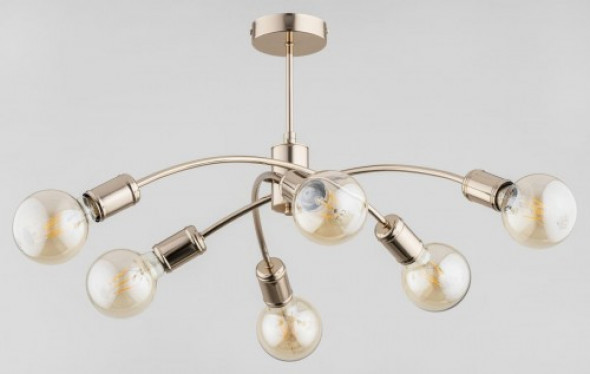 Ralph lampa wisząca 6-punktowa złota 63048