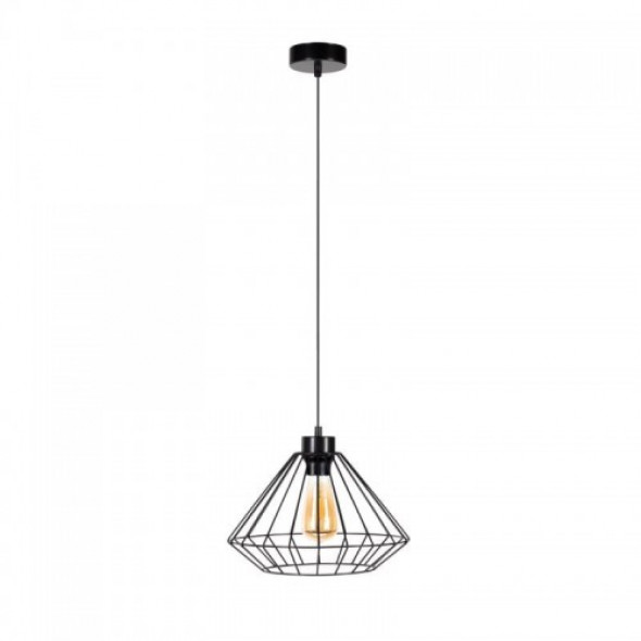 Raquelle D30 lampa wisząca 1-punktowa czarna 187149104