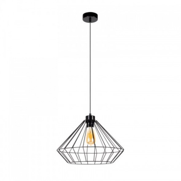 Raquelle D40 lampa wisząca 1-punktowa czarna 187249104