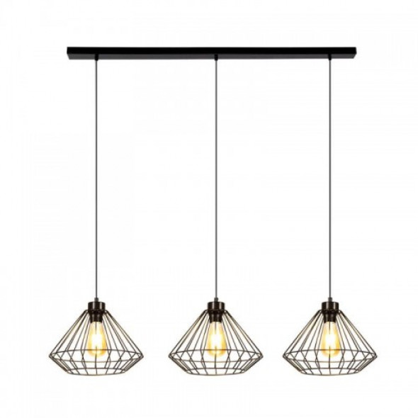 Raquelle lampa wisząca 3-punktowa czarna 187149304