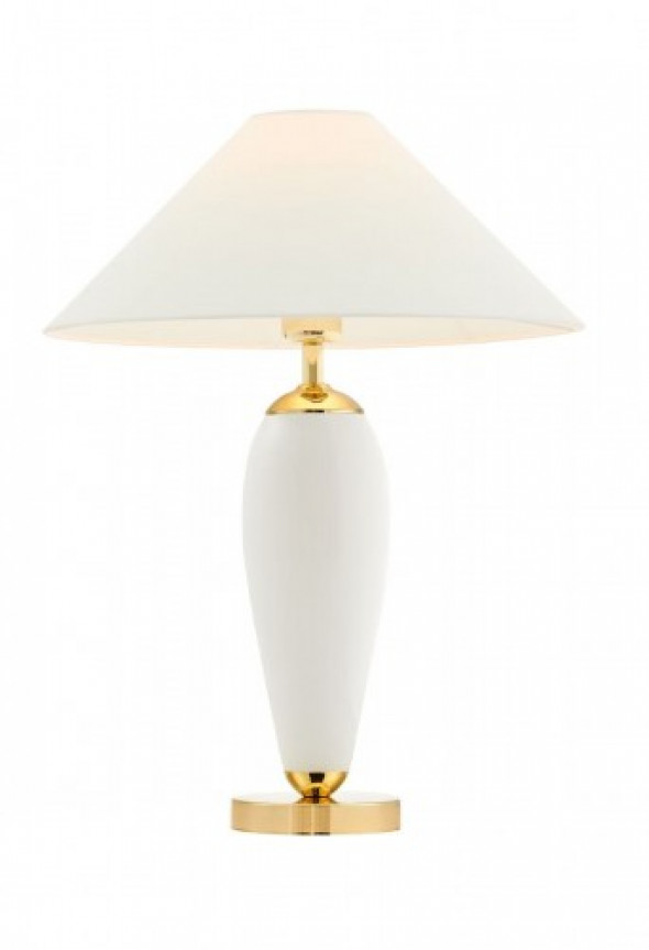Rea lampa stołowa 1-punktowa biała/złota 40608101