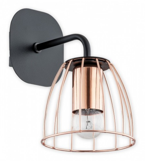 Reda kinkiet 1-punktowy czarny O2680 K1 CZA