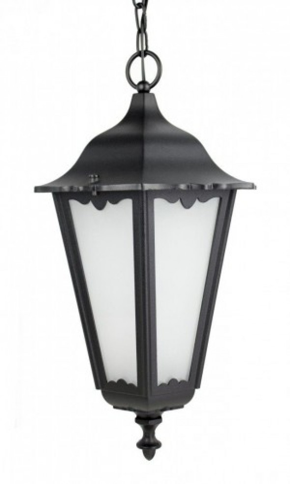 Retro Maxi lampa wisząca ogrodowa 1-punktowa czarna K 1018/1/BD