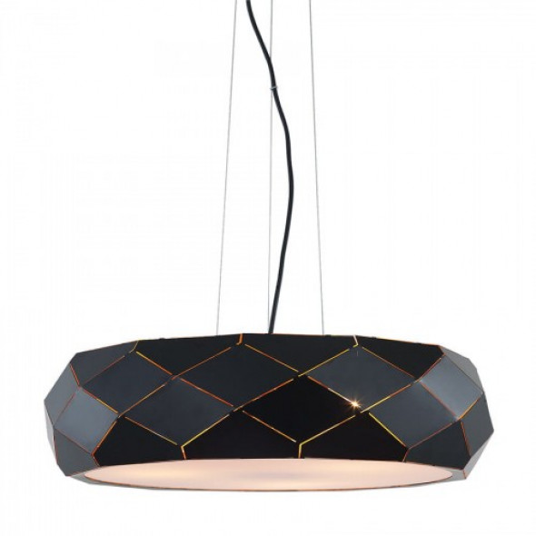 Reus lampa wisząca 3-punktowa czarna LP-8069/1P BK