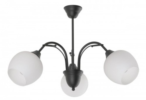 Ricardo żyrandol 3-punktowy czarny 928/3 CZA