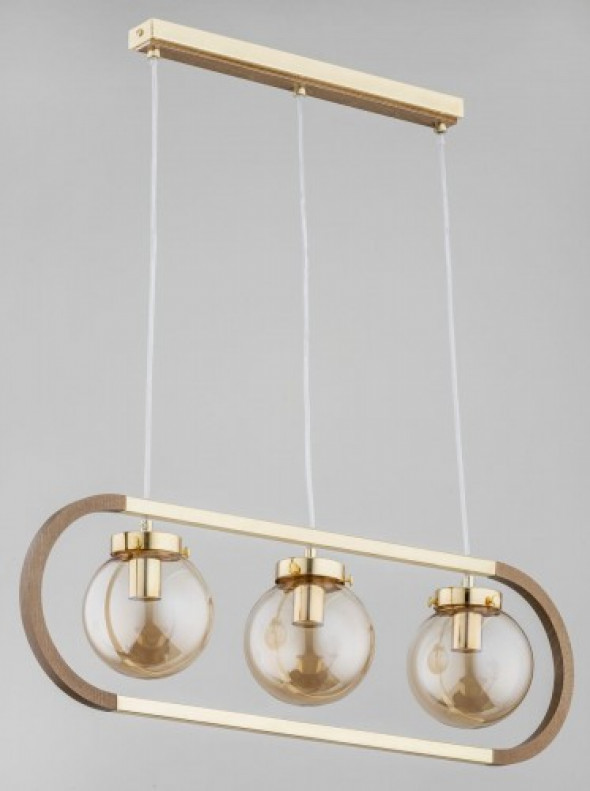 Rino lampa wisząca 3-punktowa złota 62147