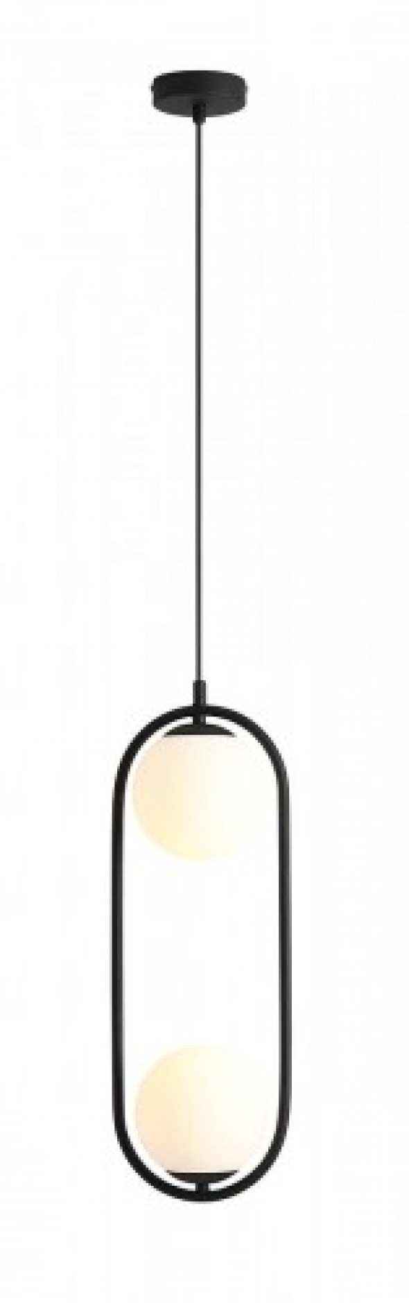 Riva lampa wisząca 2-punktowa czarna 1086H1