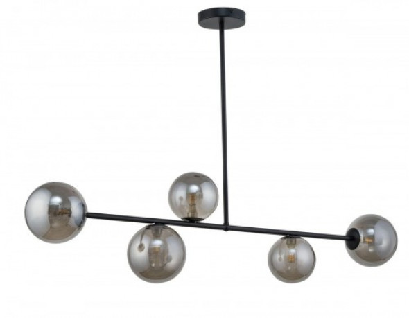 Roma lampa wisząca 5-punktowa czarna 32079