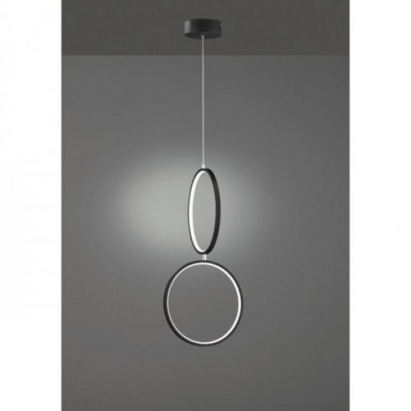 Rondo LED lampa wisząca 2-punktowa czarna 322610232
