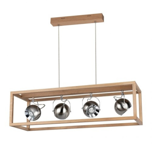 Roy lampa wisząca 4-punktowa dąb olejowany/satyna 61670474