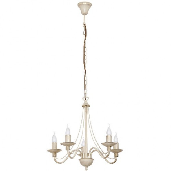 Róża żyrandol 5-punktowy kremowy 397F9