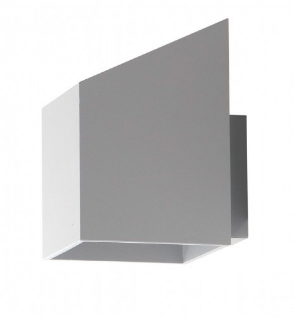 Rubik Krótki kinkiet 1-punktowy popiel 625/K KR POP