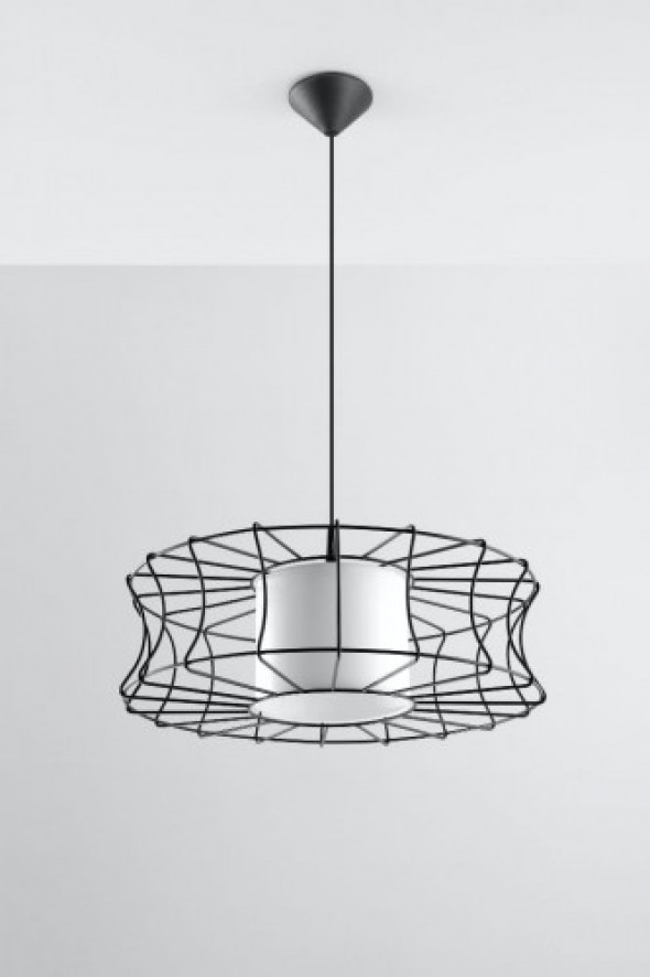 Salerno lampa wisząca 1-punktowa czarna SL.0300