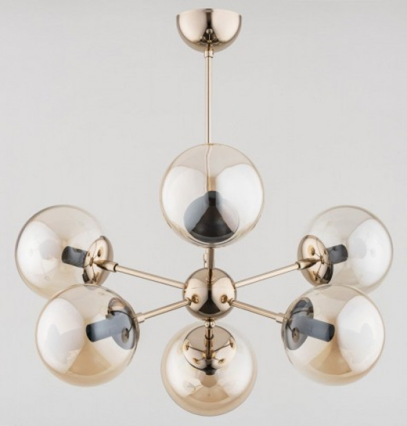 Sandy lampa wisząca 6-punktowa złota 63076