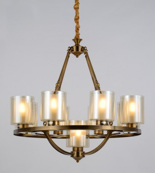 Santini lampa wisząca 9-punktowa mosiądz LDP 1220-9 (MD)