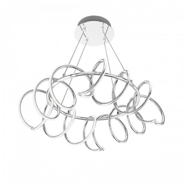Scroll LED lampa wisząca 4-punktowa chrom L171122C