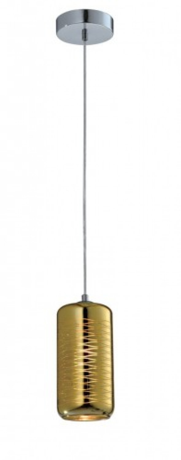 Sina lampa wisząca 1-punktowa złoto MD12108-1FG