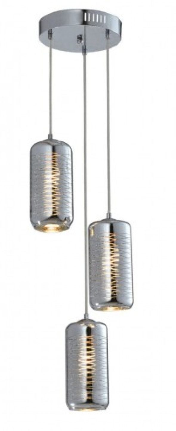 Sina lampa wisząca 3-punktowa chrom MD12108-3CHR