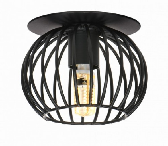 SK-93 oprawa sufitowa do zabudowy 1-punktowa czarna 2268767