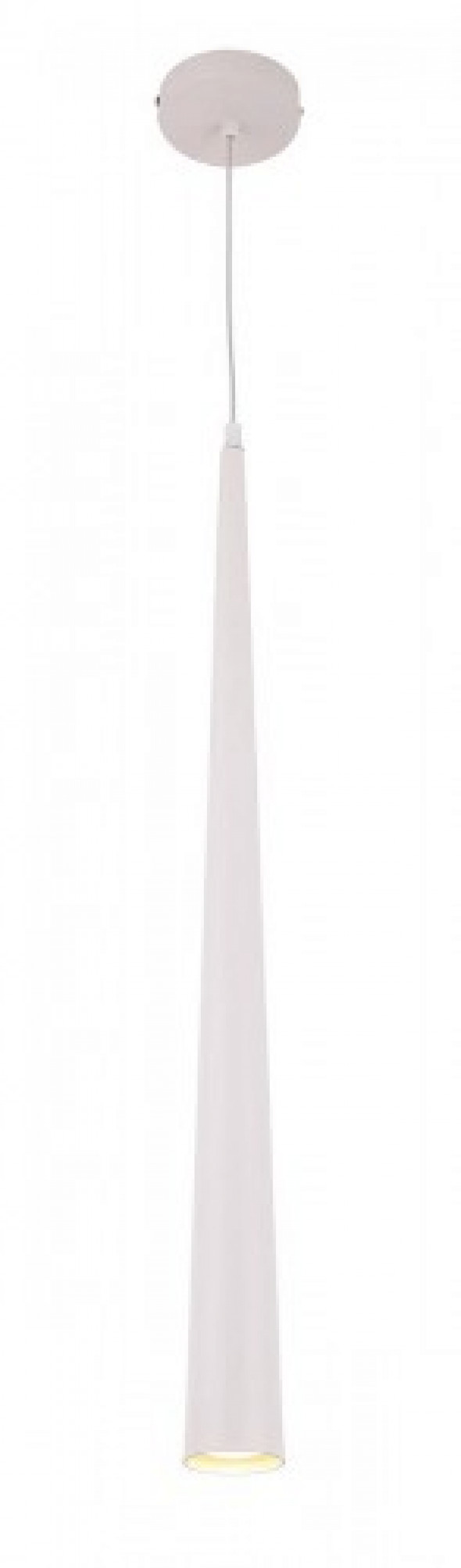 Slim lampa wisząca długa biała P0003