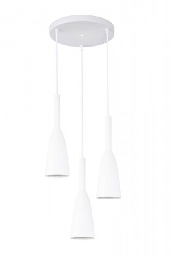 Solin lampa wisząca 3-punktowa biała LP-181/3P WH
