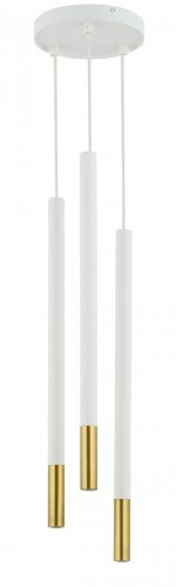 Sopel Due lampa wisząca 3-punktowa biała/złota 33258