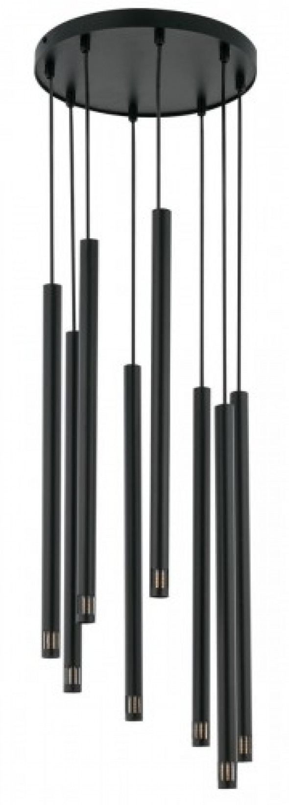 Sopel Laser lampa wisząca 8-punktowa czarna 33231