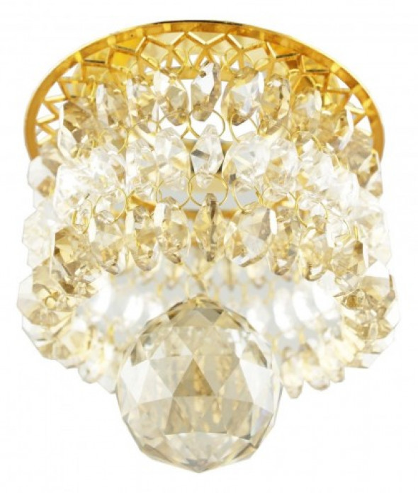 SS-63 oprawa sufitowa okrągła do zabudowy 1-punktowa złota/transparentna 2243750