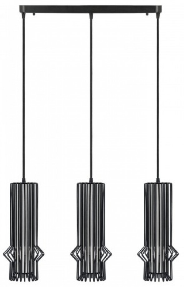 Sten lampa wisząca 3-punktowa czarna 5106/3 BLACK