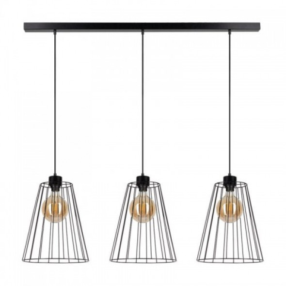 Swan Max lampa wisząca 3-punktowa czarna 19349304