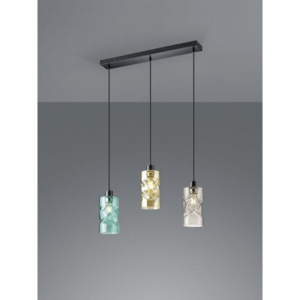 Swirl lampa wisząca 3-punktowa czarna R30533017