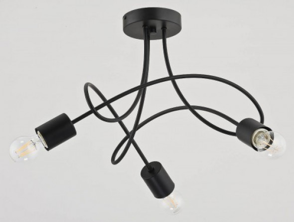 Targo lampa wisząca 3-punktowa czarna 24073