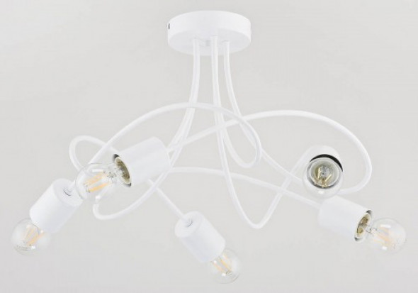 Targo lampa wisząca 5-punktowa biała 24065
