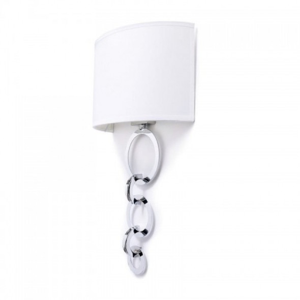 Teba kinkiet 1-punktowy biały/chrom BL0020