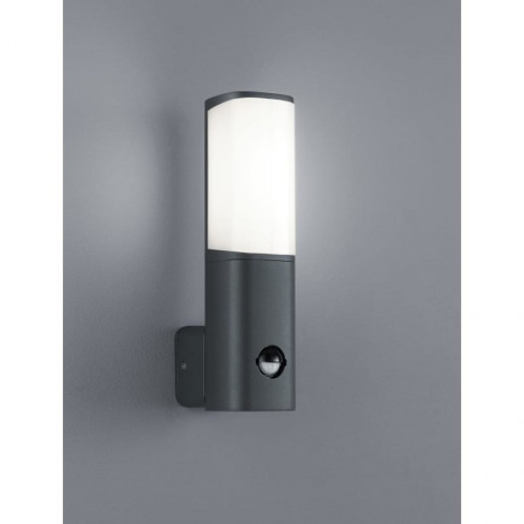 Ticino LED kinkiet elewacyjny z czujnikiem ruchu antracyt 221269142
