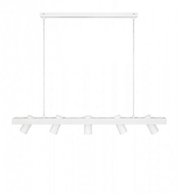 Torino lampa wisząca 5-punktowa biała 107783