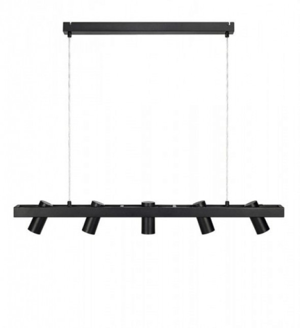 Torino lampa wisząca 5-punktowa czarna 107784