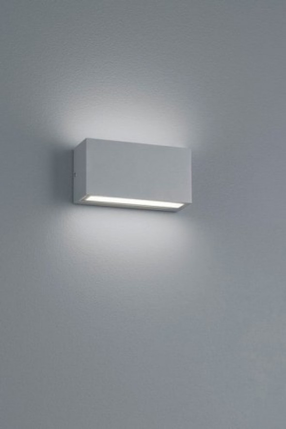 Trent LED kinkiet zewnętrzny elewacyjny 1-punktowy tytanowy 226960287