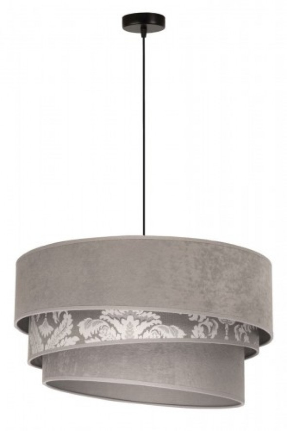 Trio lampa wisząca 1-punktowa szara 8985