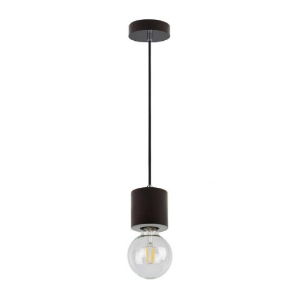 Trongo Round lampa wisząca 1-punktowa orzech/czarny 7069176