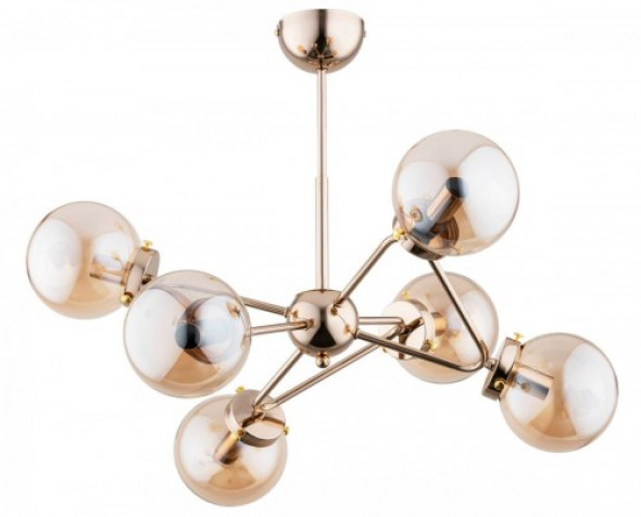 Trymer lampa wisząca 6-punktowa złota 63073
