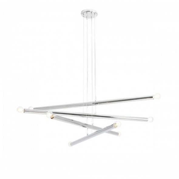 Tubo lampa wisząca 8-punktowa chrom 1072P4