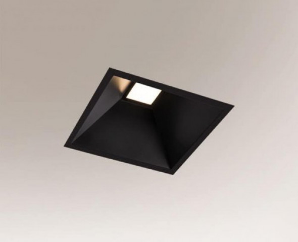 Ube LED oprawa do zabudowy IP44/3000K czarna 8092